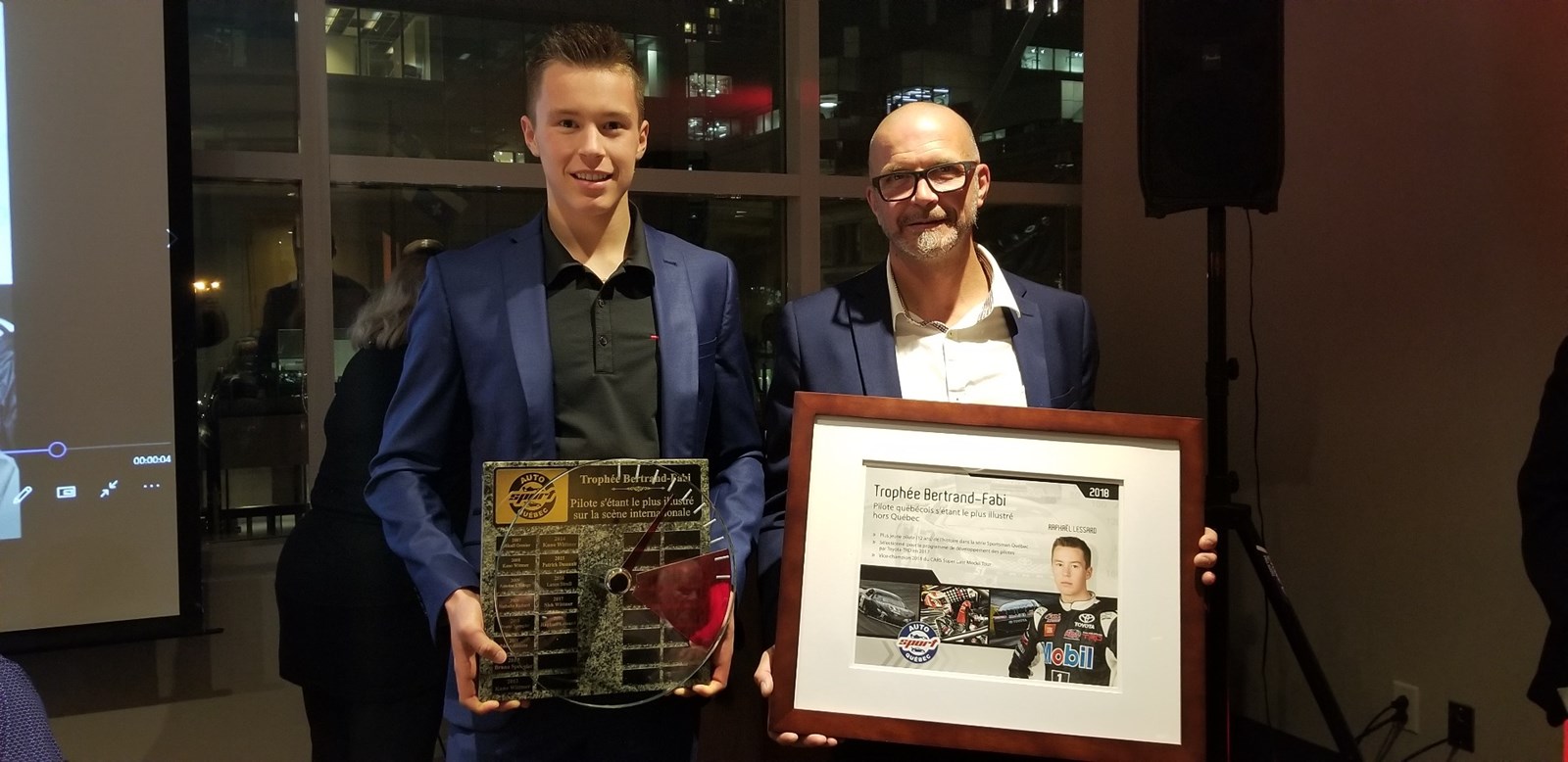 Raphaël Lessard a reçu un prestigieux prix à Montréal 