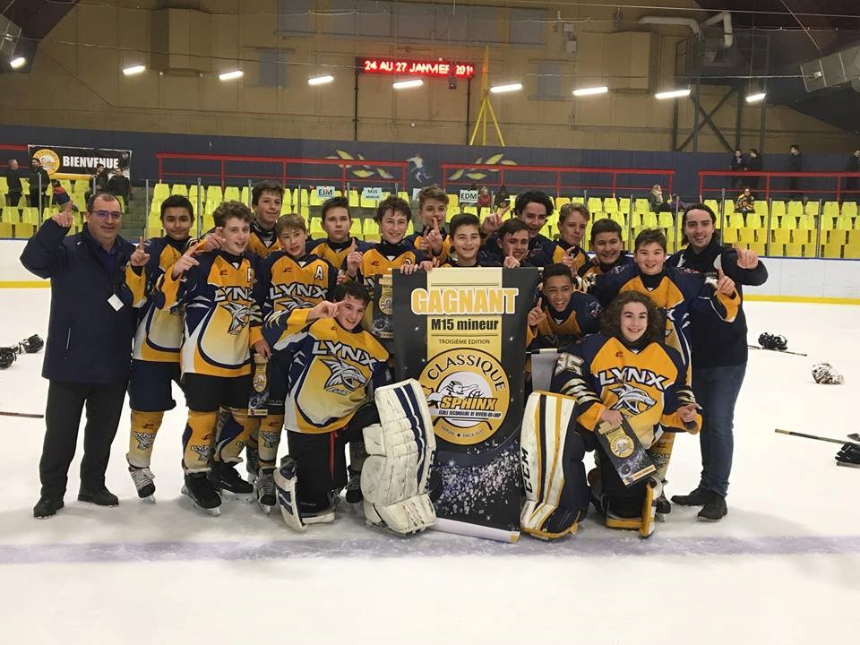 Les Lynx M14 et M15, doubles champions à la 3e édition du tournoi des Sphinx à Rivière-du-Loup