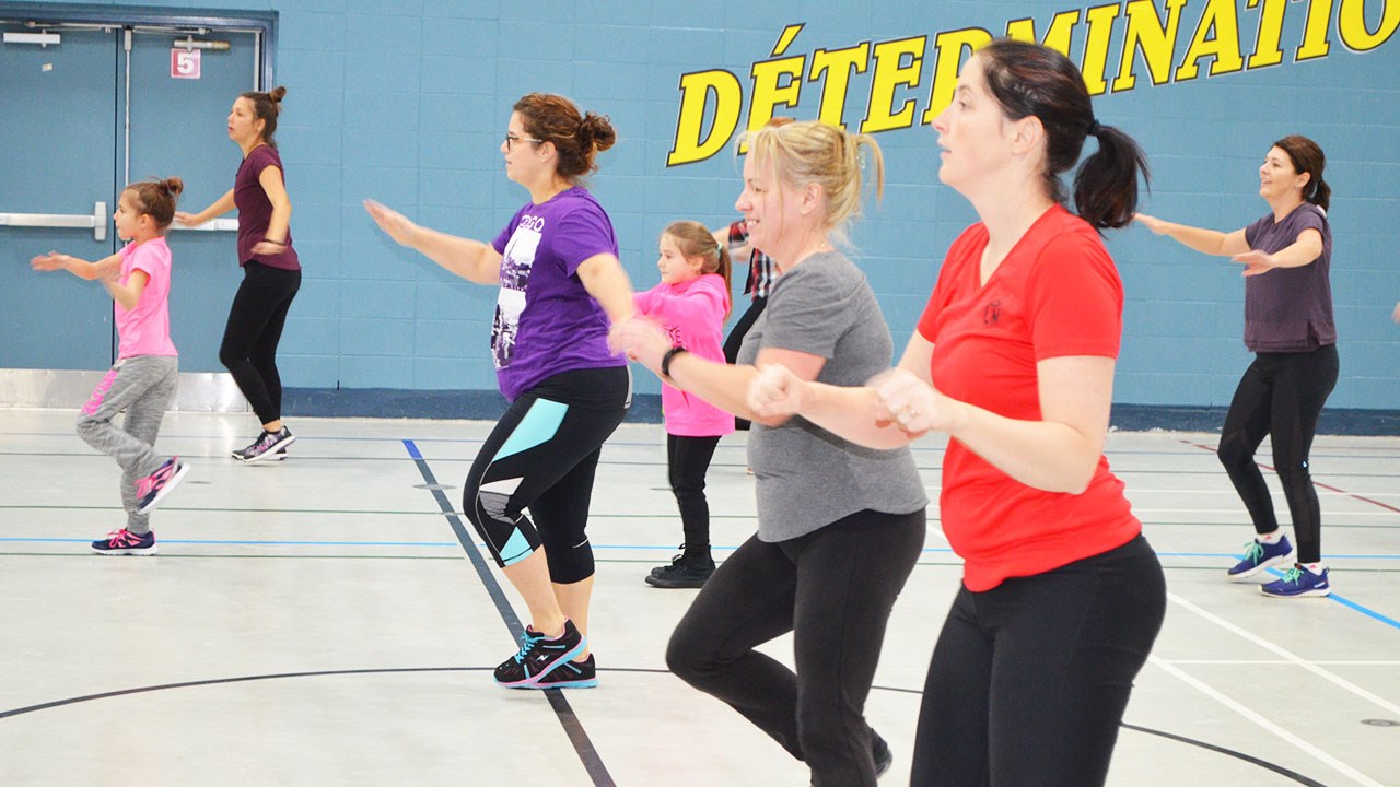 La première édition du zumbathon de l’école Jésus-Marie de Beauceville récolte 500 $