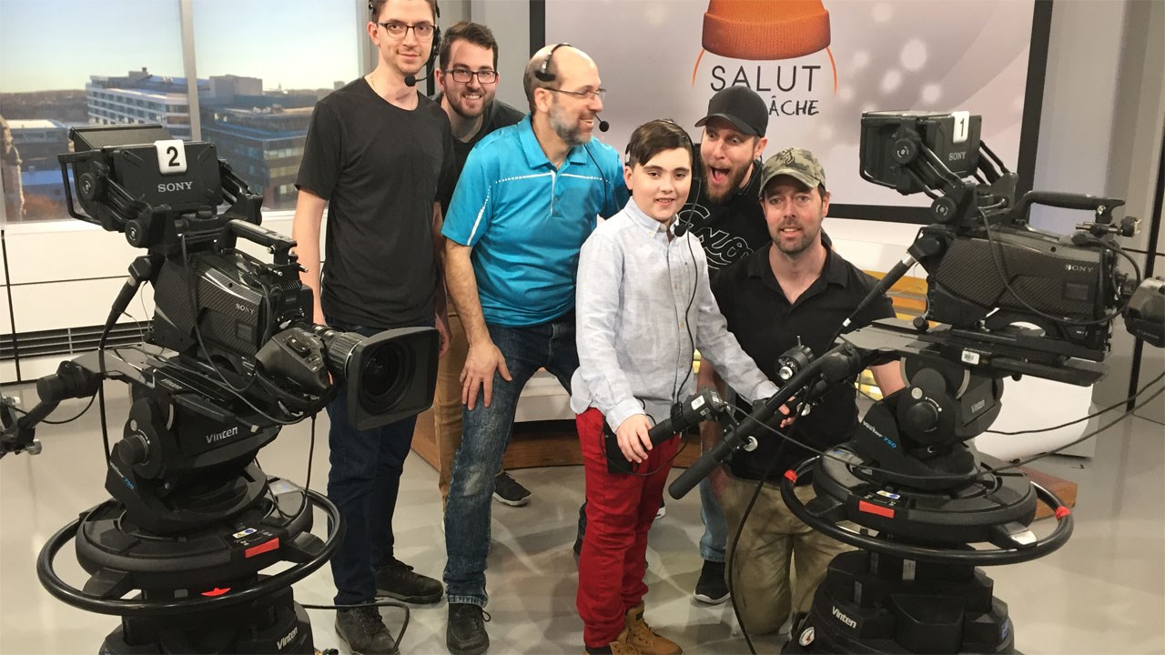 Un jeune Beauceron a été stagiaire d'un jour à Salut Bonjour week-end