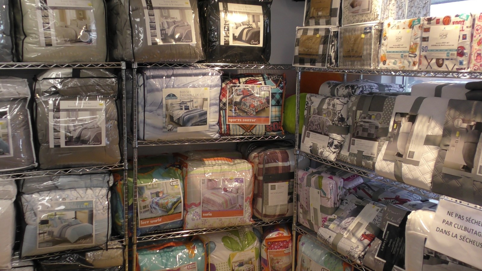 Une grande sélection de literie disponible chez Les Fournitures de Beauce