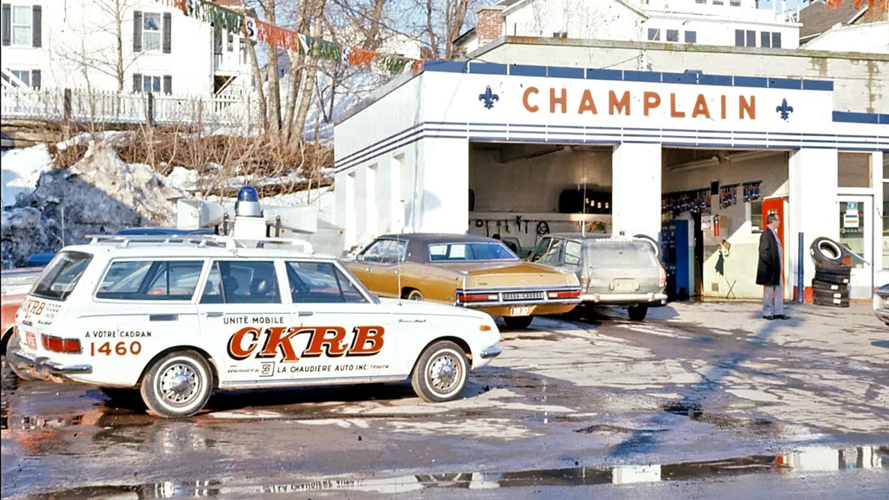 Normand DeLessard présente le garage Champlain de St-Georges dans les années 1970