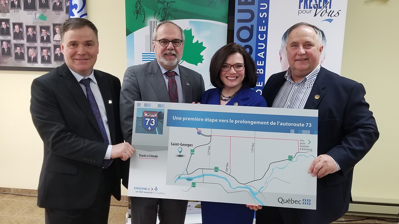 Étude en vue du prolongement de l'autoroute 73 en boulevard urbain