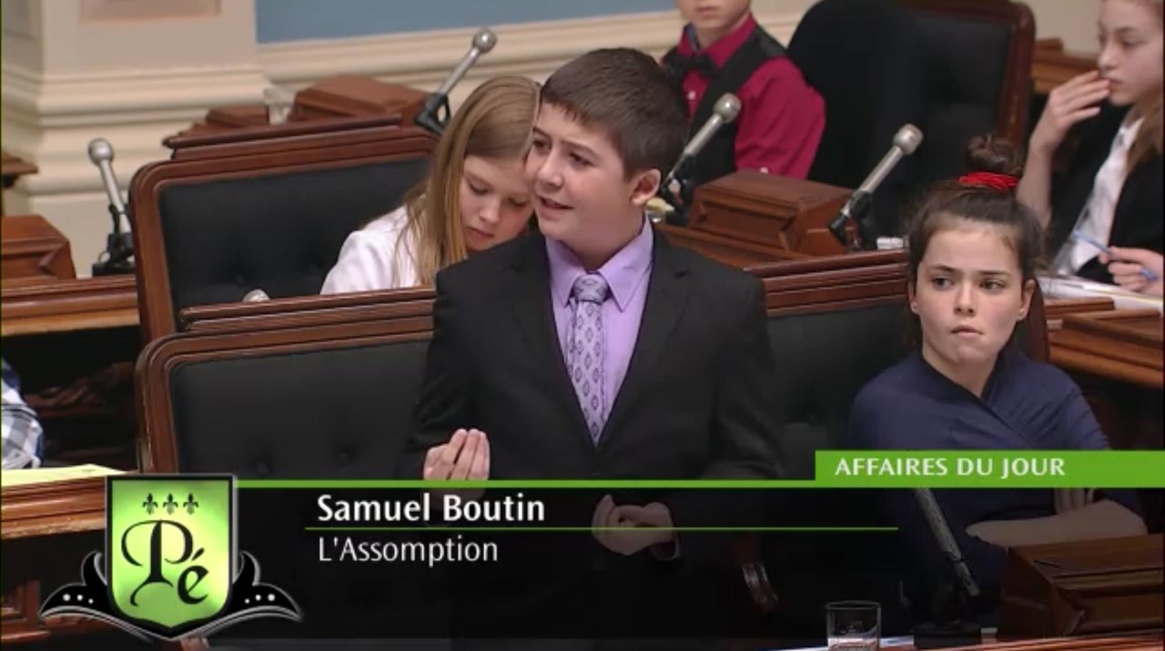 Normand DeLessard présente Samuel Boutin 13 ans de Beauceville