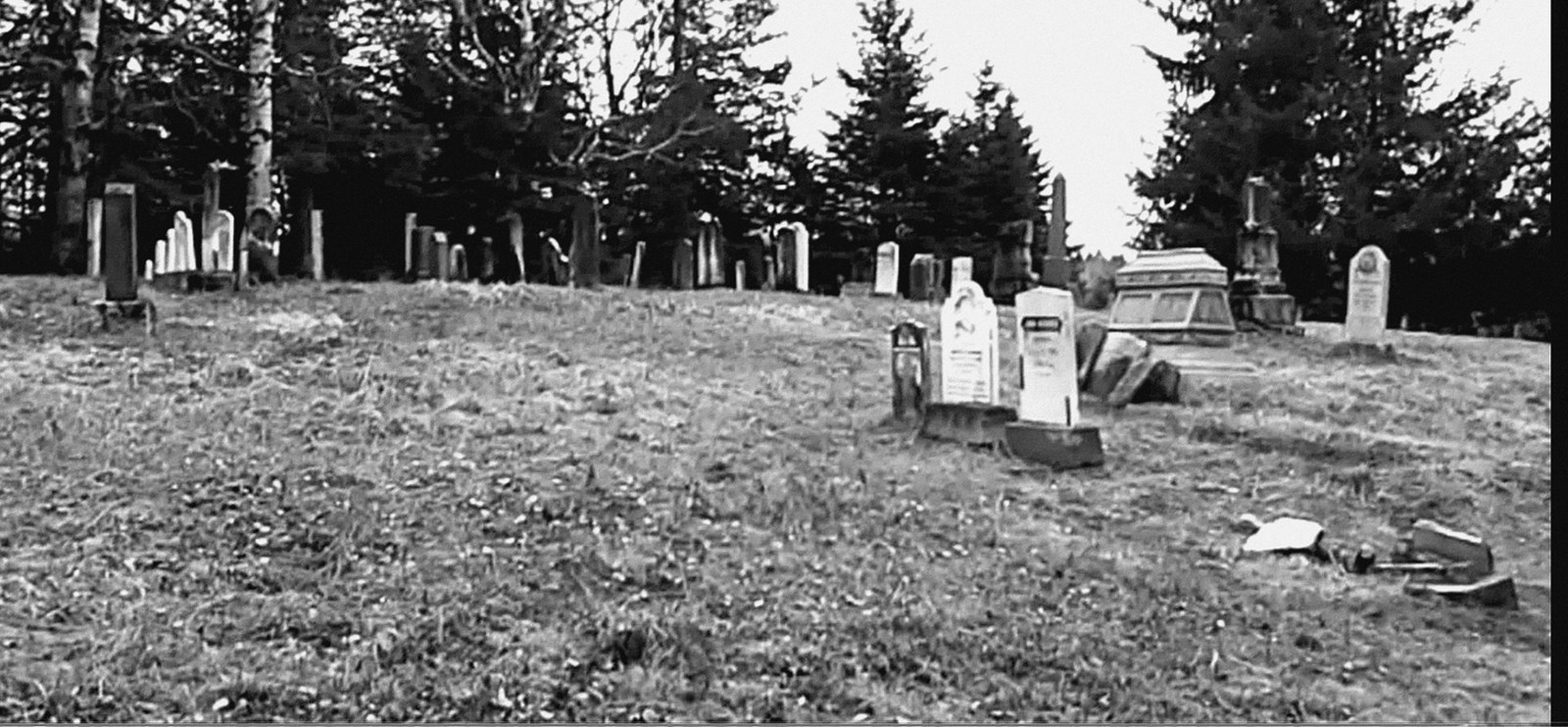 Normand DeLessard présente l'ancien cimetière Marlow de St-Théophile