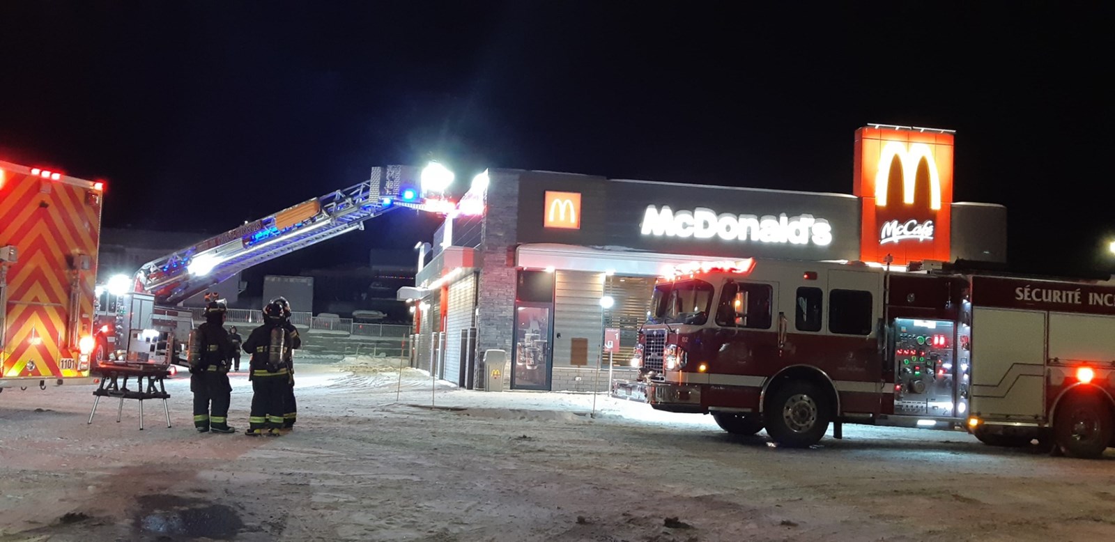 Les pompiers appelés au tout nouveau McDo de Saint-Georges!
