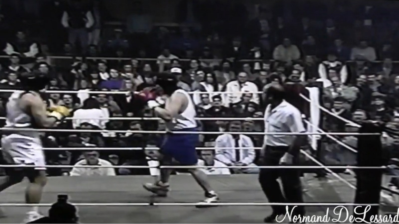 Normand DeLessard présente un gala de boxe à la Guadeloupe en 1993