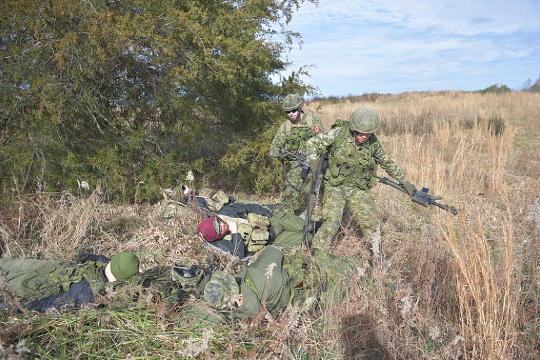 Les réservistes du Régiment de la Chaudière s'entraînent en Virginie