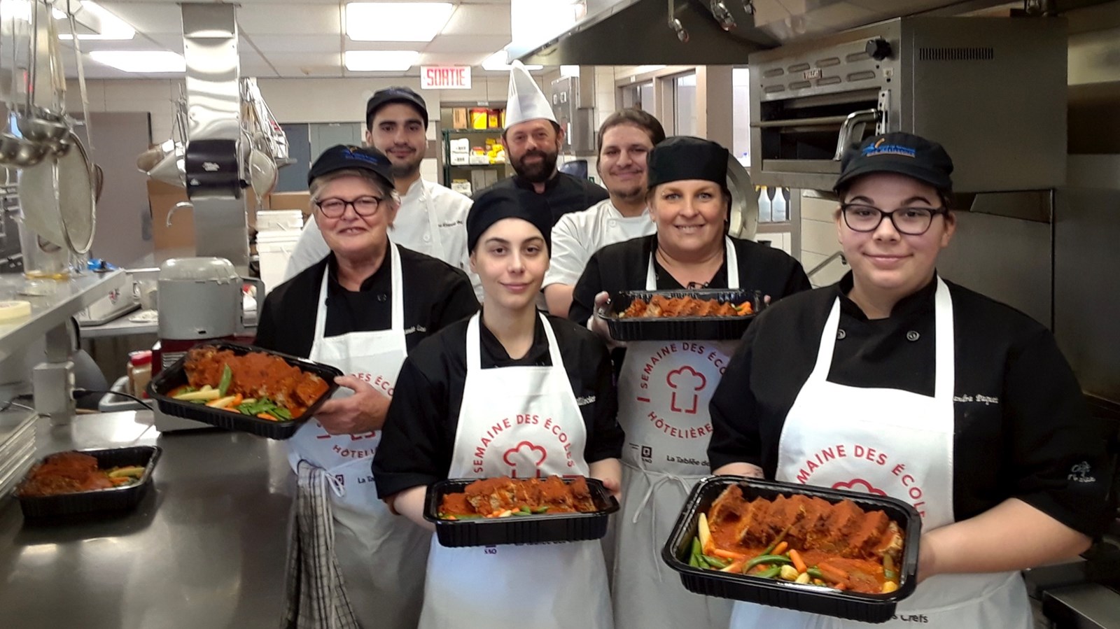 Le DEP en cuisine remet 2000 repas à Moisson Beauce