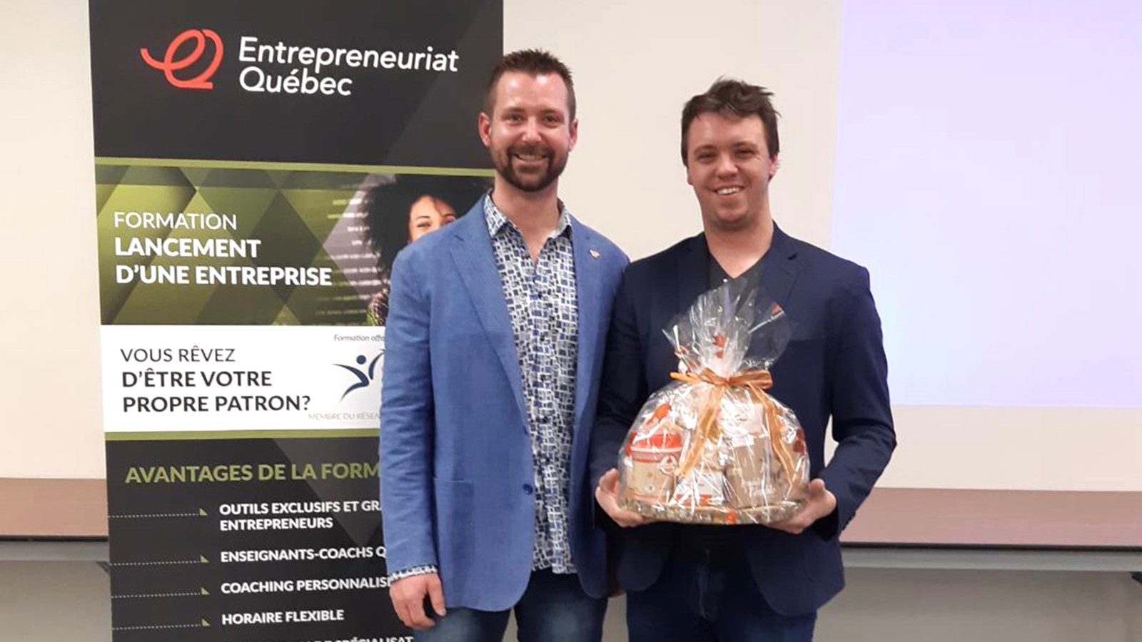 Alexandre Paré partage son expérience aux étudiants du centre de formation des Bâtisseurs