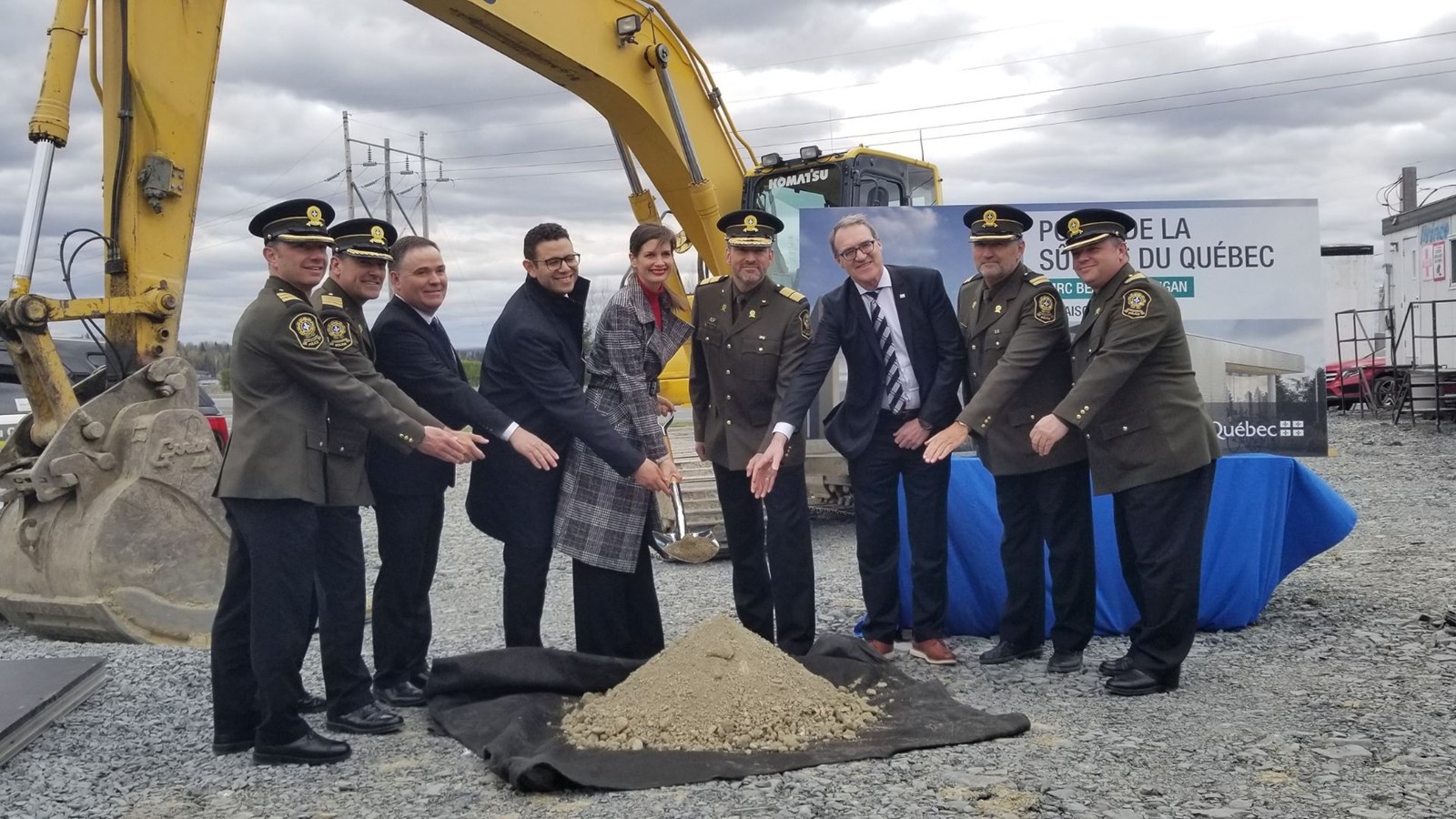 Le chantier du futur poste de la Sûreté du Québec de Beauce-Sartigan officialisé
