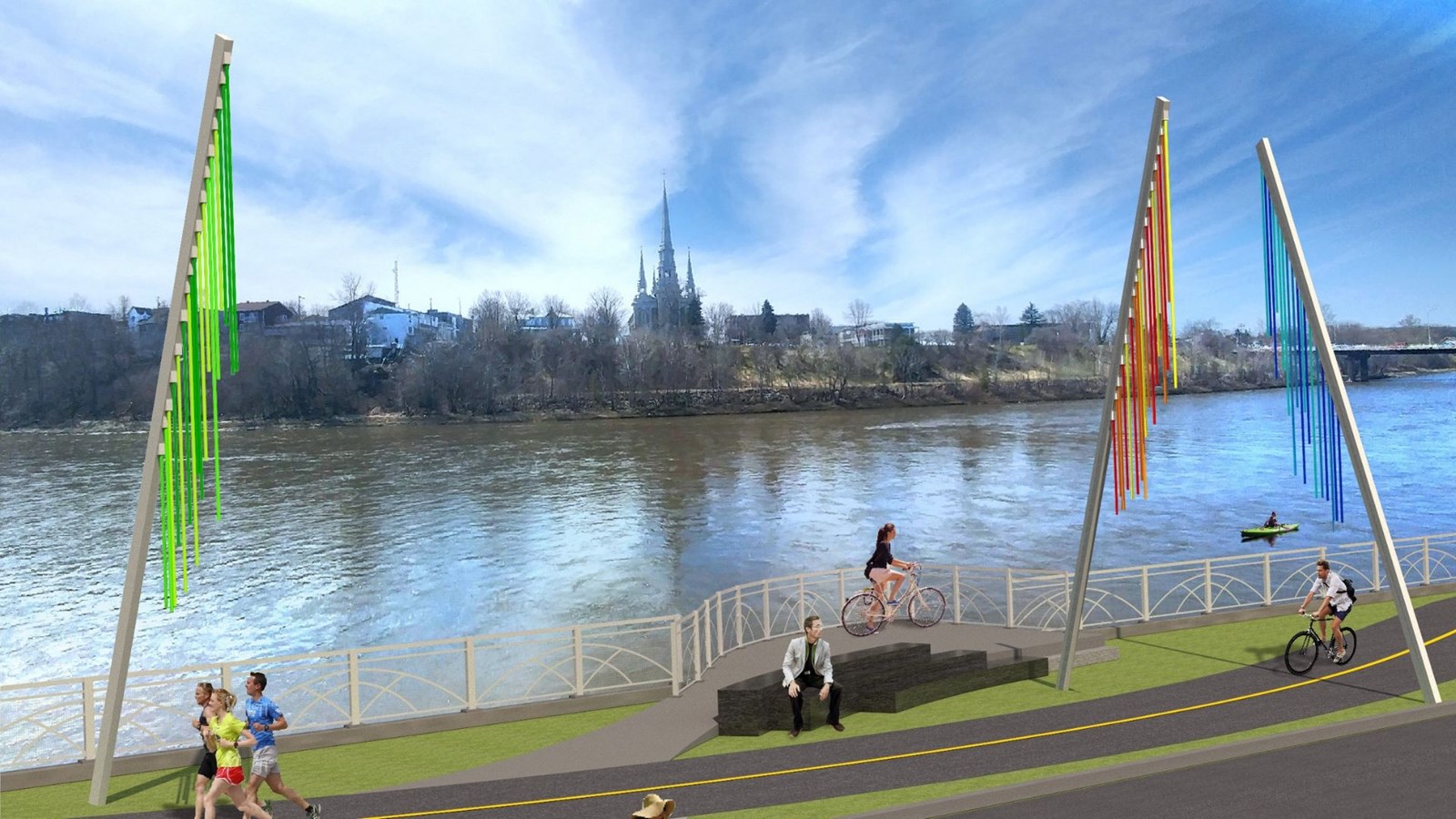 Une oeuvre d'art pour la promenade Redmond à St-Georges