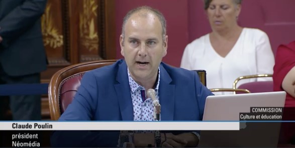 Néomédia se fait entendre par les parlementaires à Québec