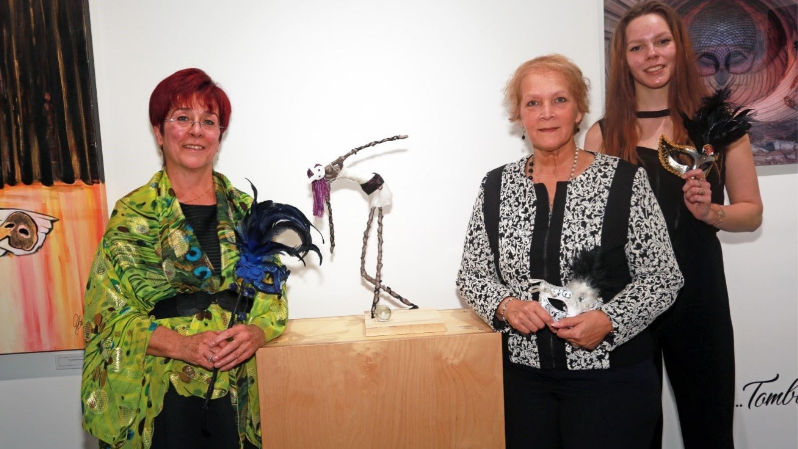 Trois artistes se démasquent à la Galerie d’art de Sainte-Marie