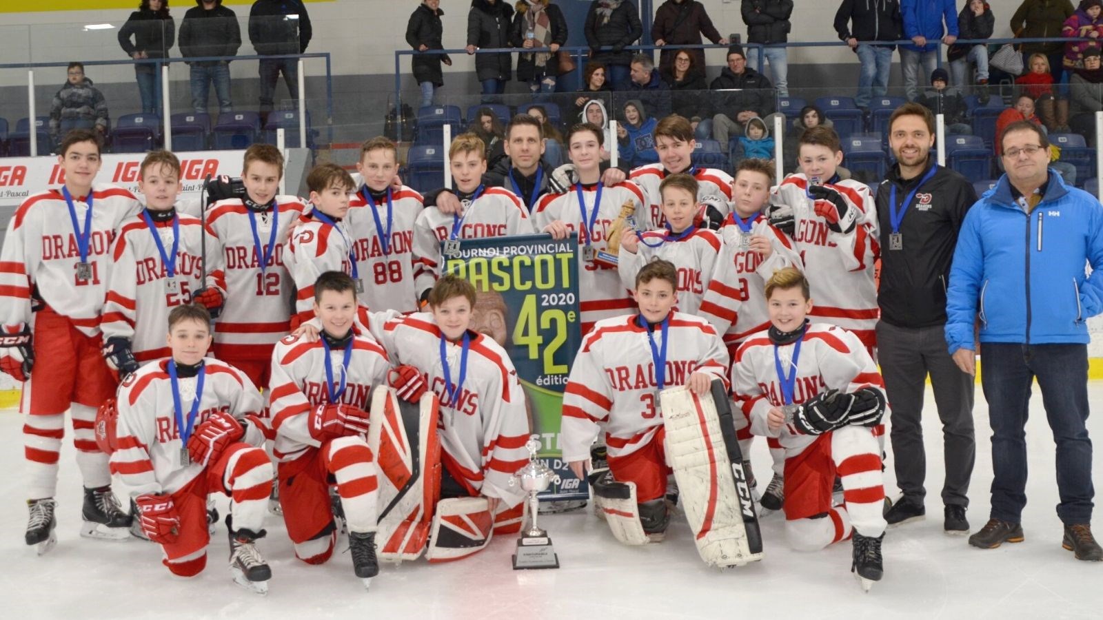 Les Dragons hockey finalistes au Tournoi de Saint-Pascal