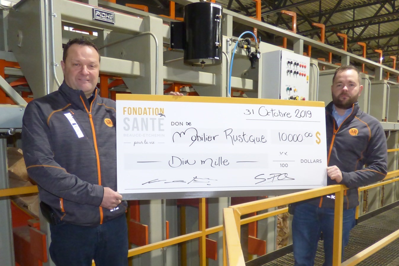 10 000$ à la Fondation Santé Beauce-Etchemin