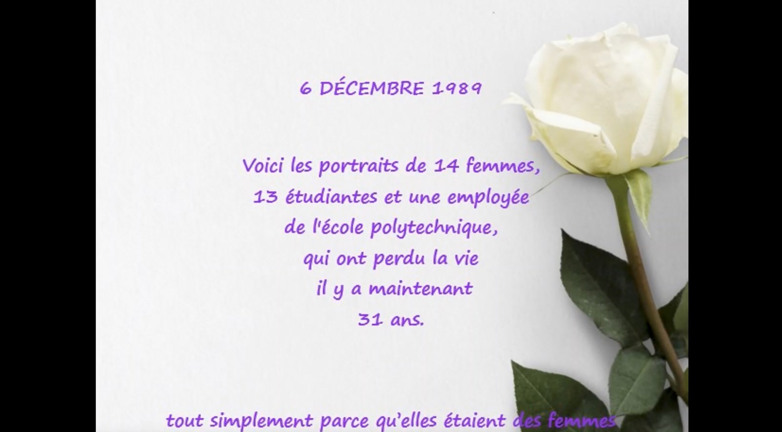 C'est la Journée nationale de commémoration et d'action contre la violence faite aux femmes