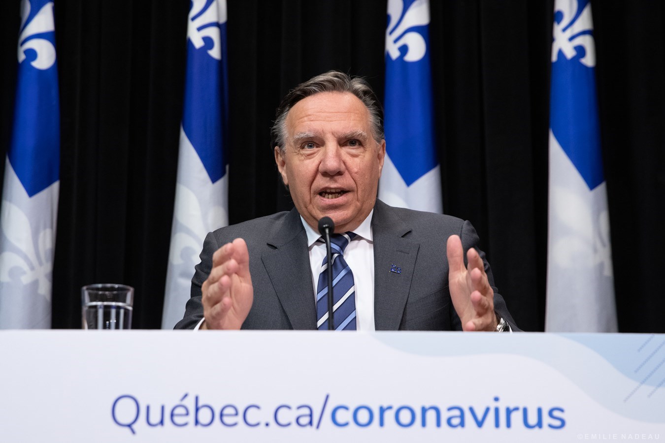 Legault demande aux policiers d'être moins tolérants envers ceux qui ne respectent pas les consignes