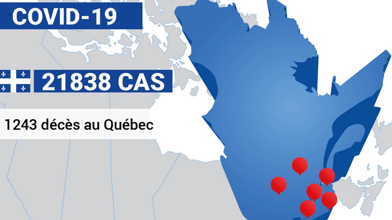 Le Québec franchit le cap des 1200 décès 