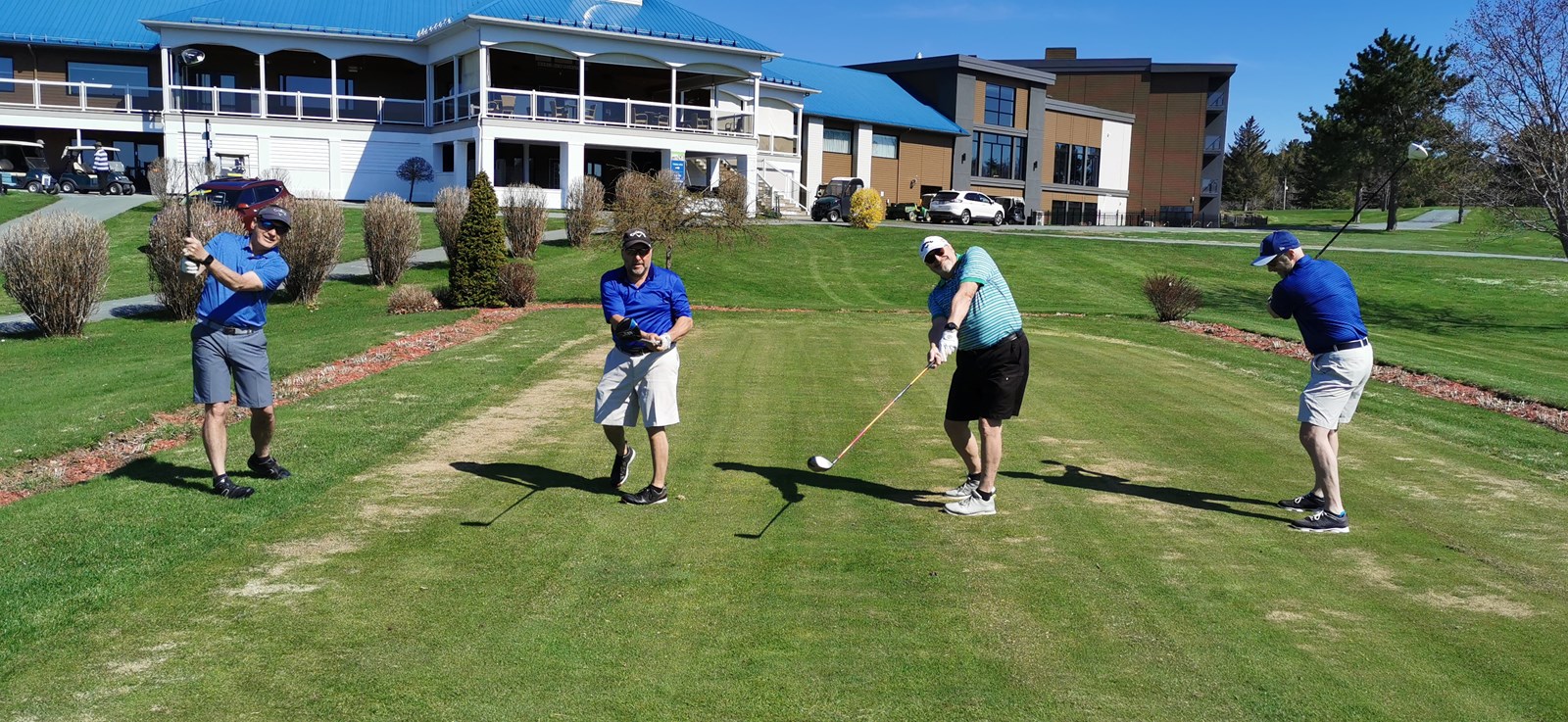 Les golfeurs sont au paradis!