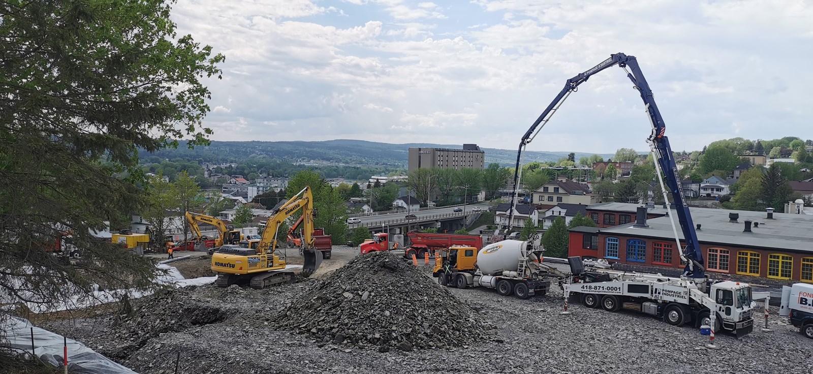 Caserne d'incendie de Saint-Georges: le chantier va bon train