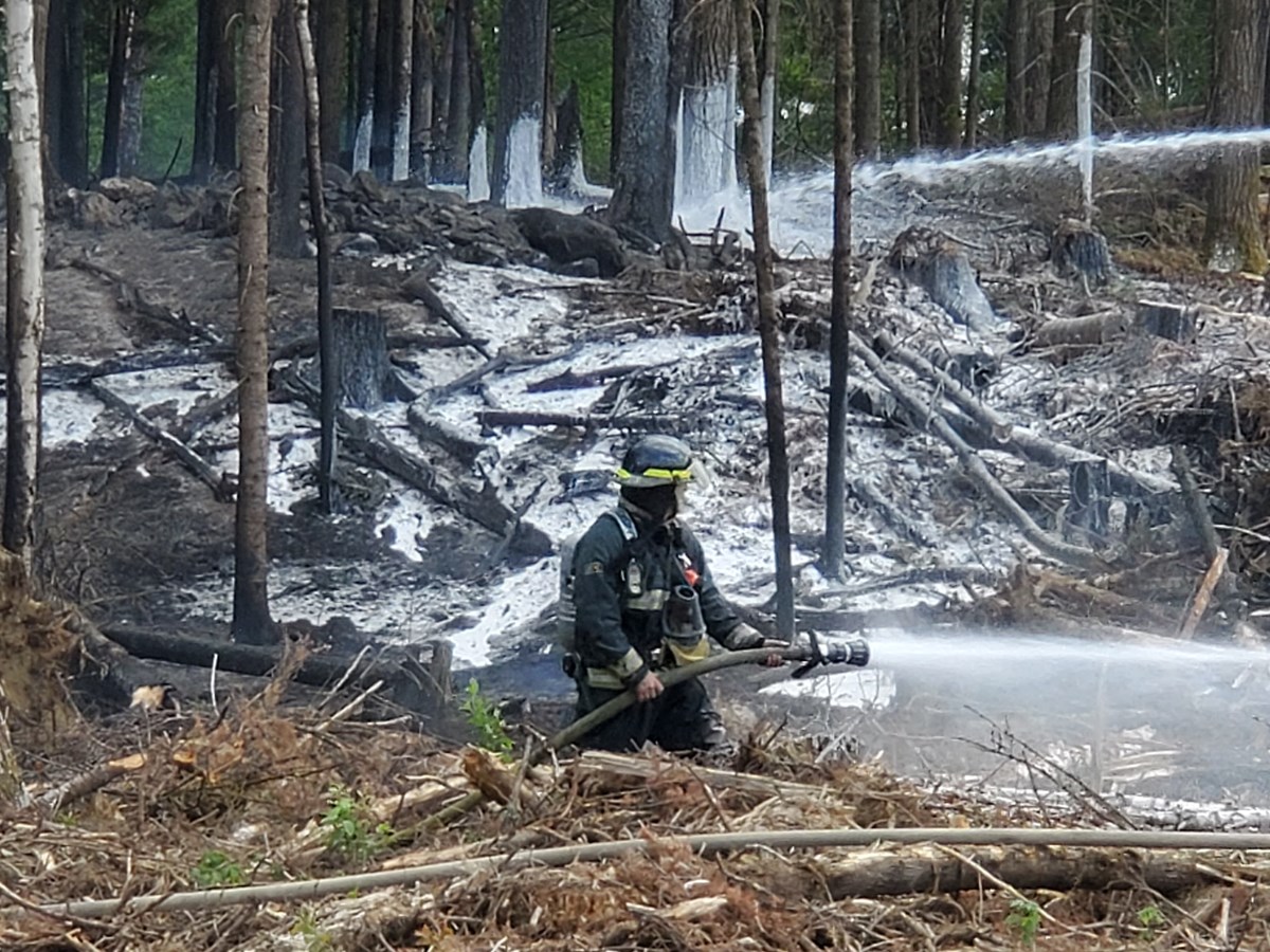 Dernière heure: feu de forêt dans le secteur de Jersey Mills