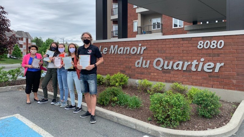 Des lettres de réconfort pour les résidents du Manoir du Quartier