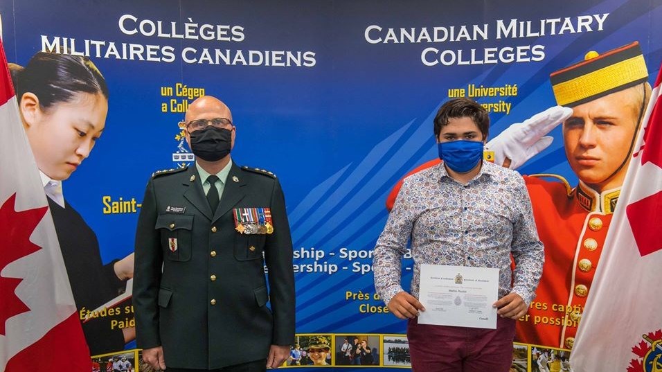 Un cadet de Sainte-Marie accepté au Collège militaire royal du Canada