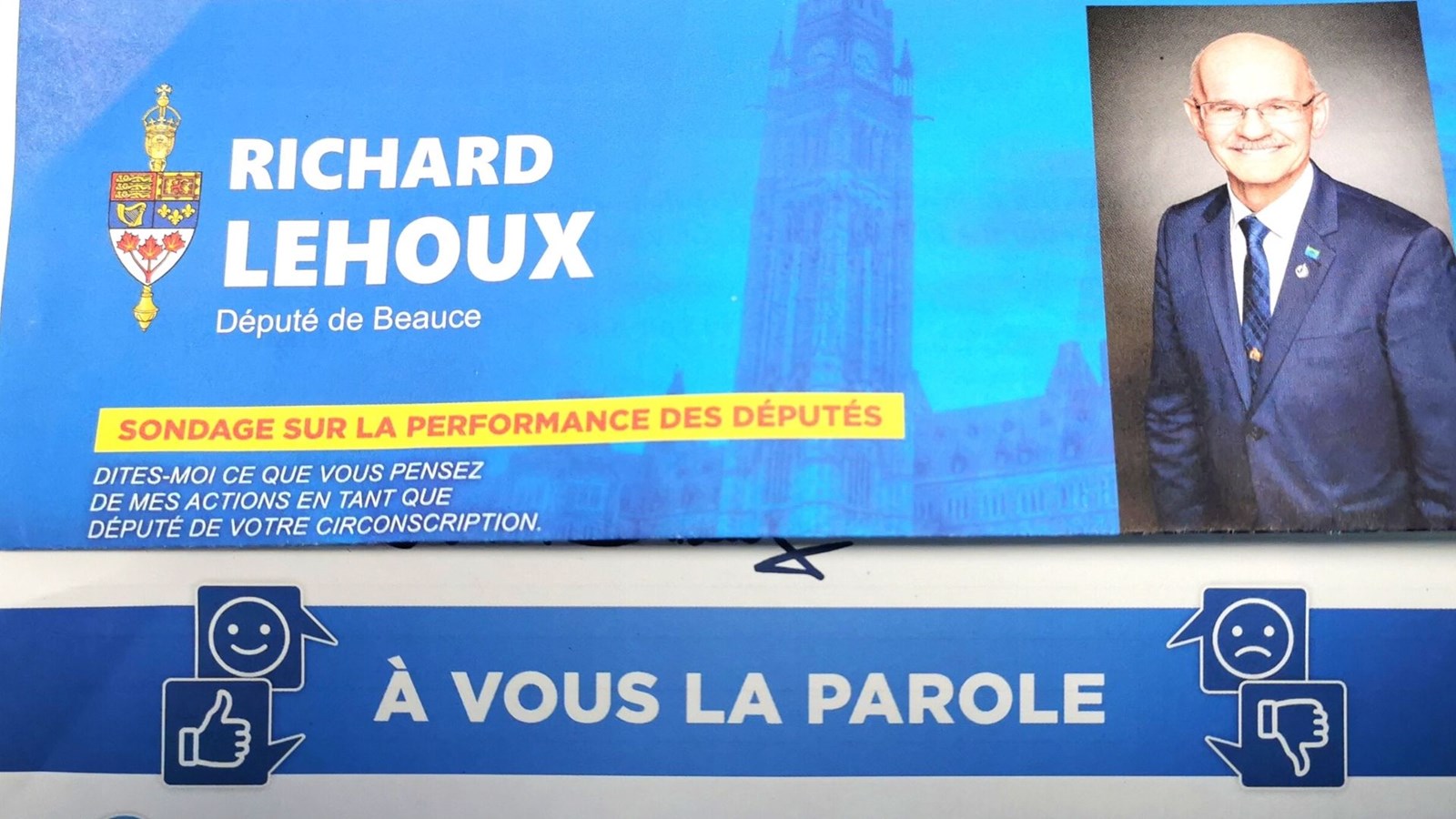 Le député Lehoux sonde la population beauceronne