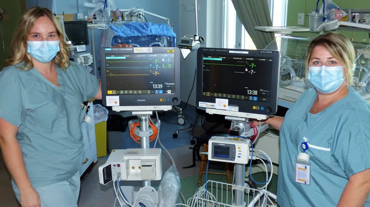 Deux nouveaux moniteurs physiologiques pour l'unité mère-enfant de l'Hôpital de Saint-Georges