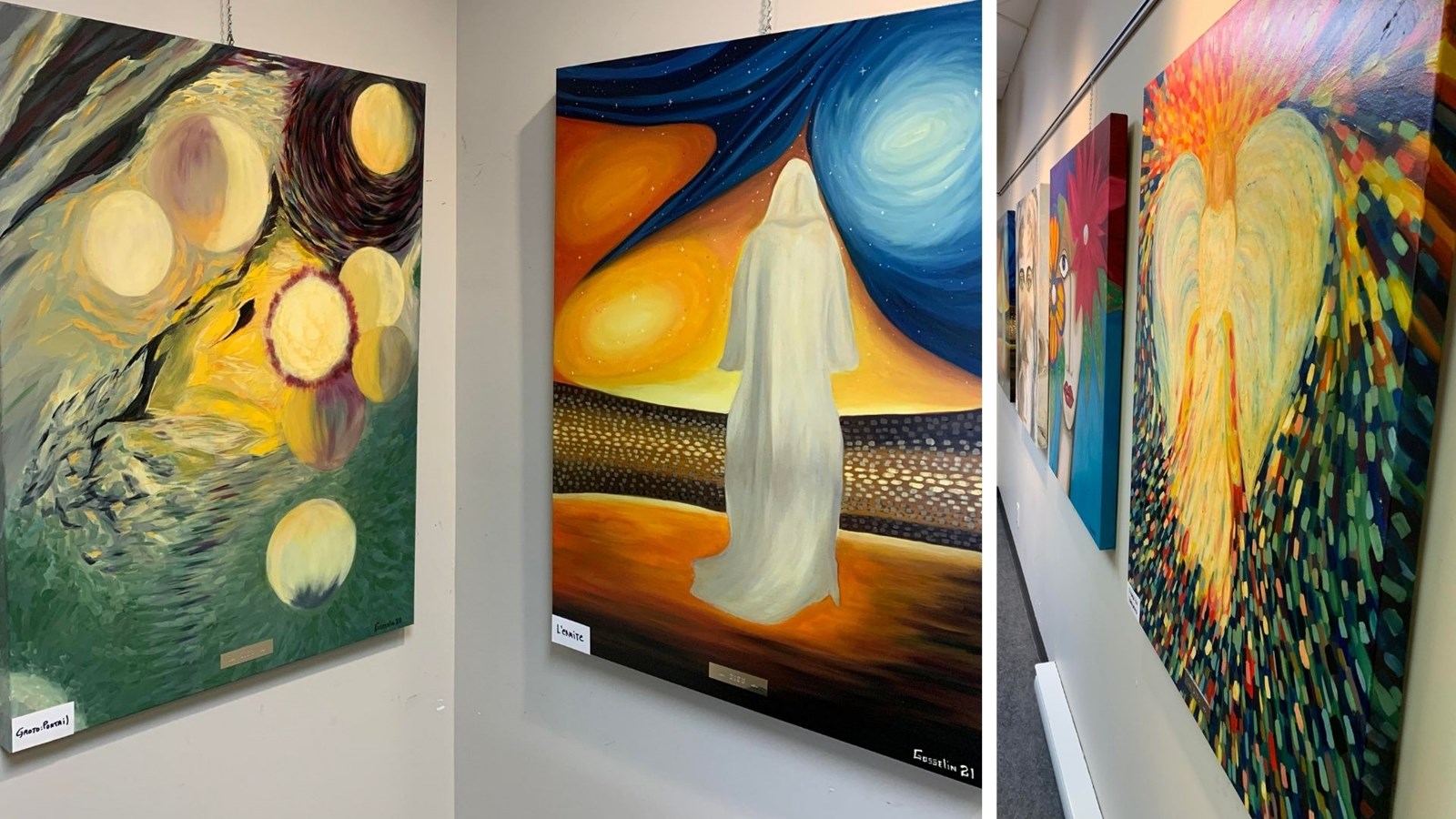 Gérald Gosselin expose ses peintures à l'huile