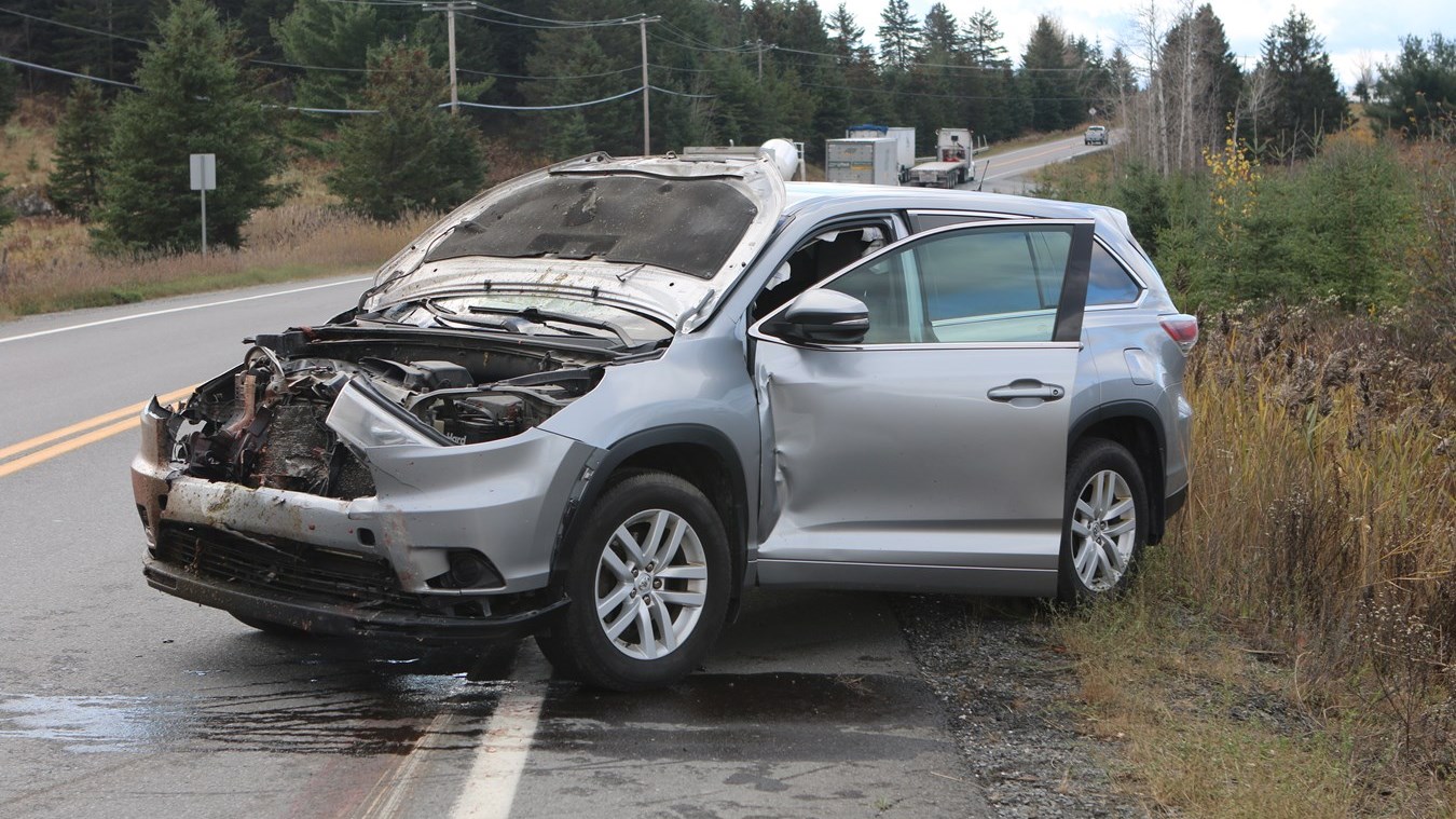 Un véhicule banalisé de la GRC frappe un chevreuil à Saint-Gédéon