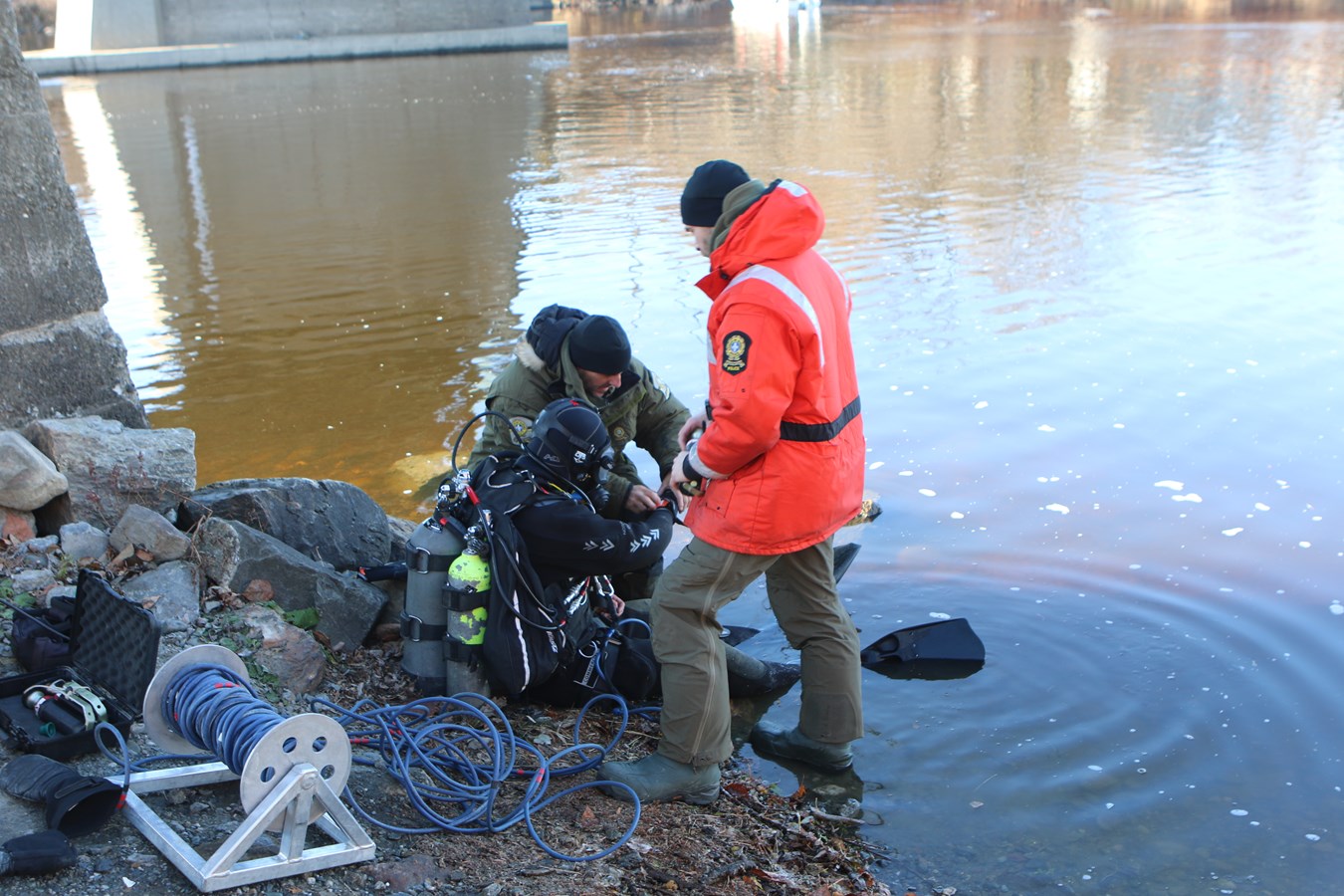 Photoreportage de l'opération de recherche à Vallée-Jonction