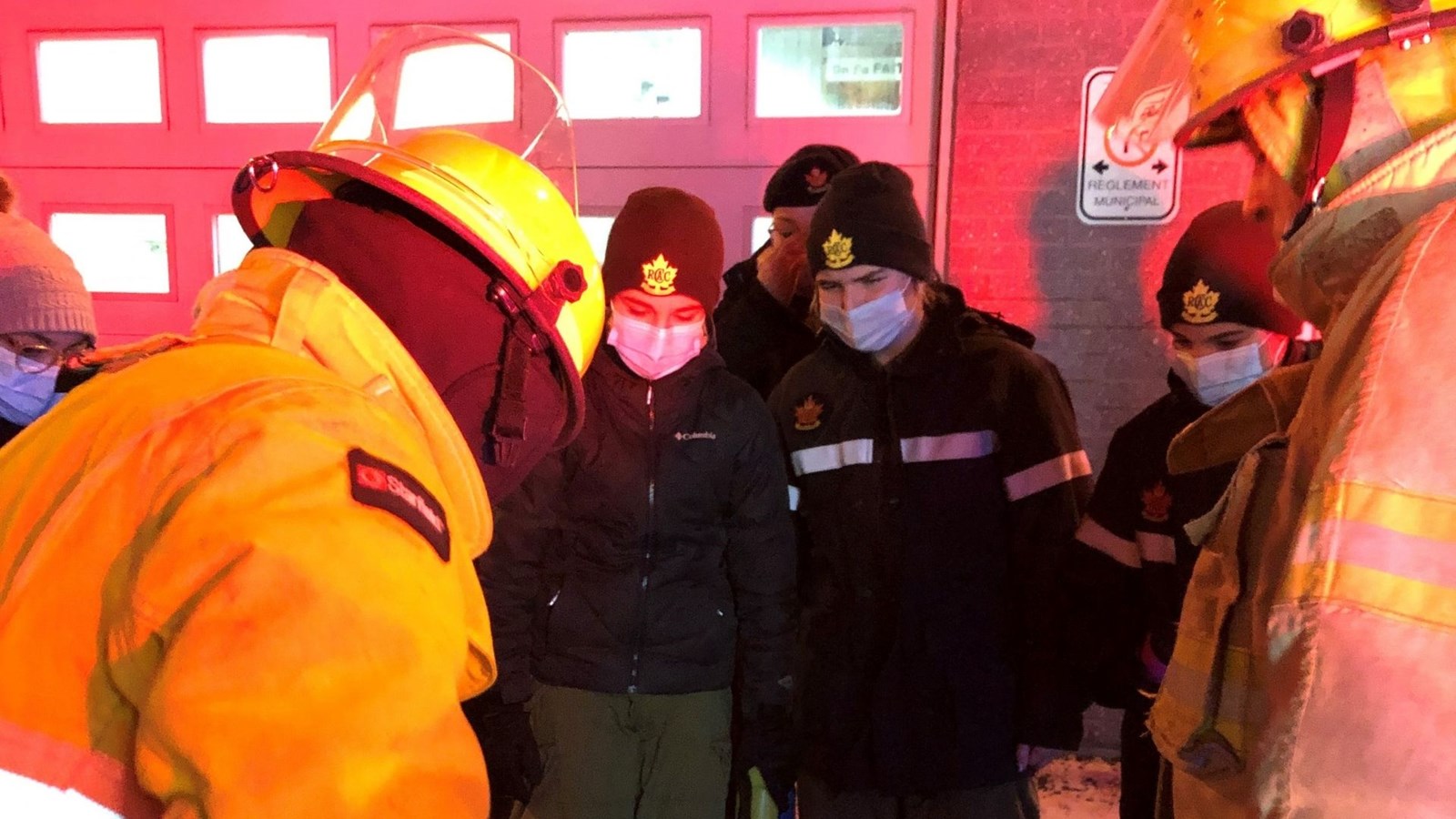 Des cadets et des pompiers de Saint-Zacharie et de Saint-Prosper se réunissent