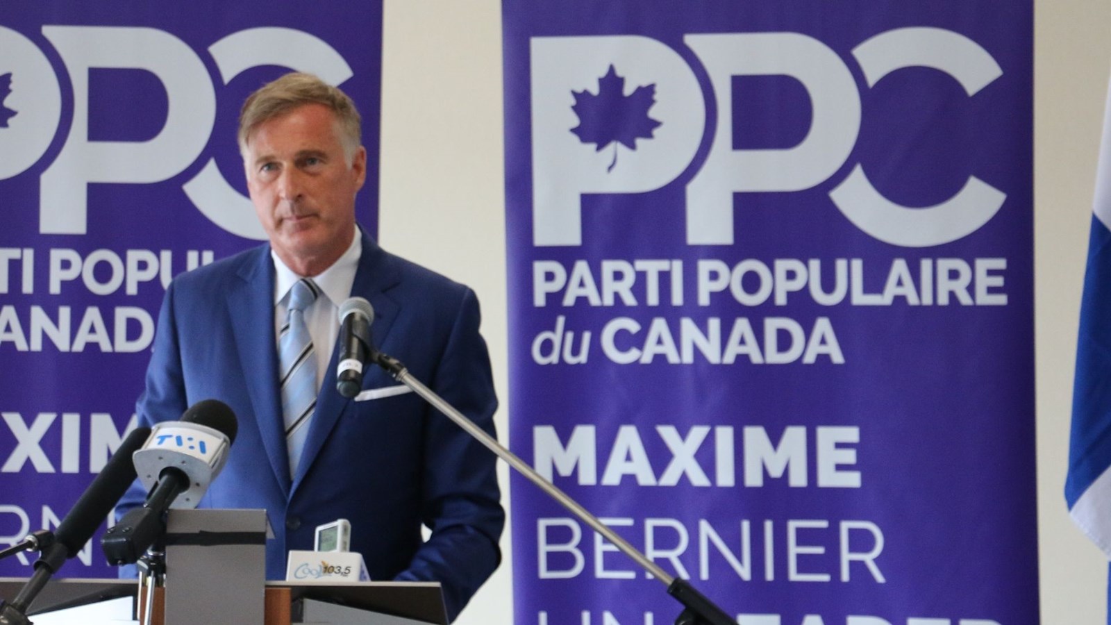 Maxime Bernier obtient 96% d'appui