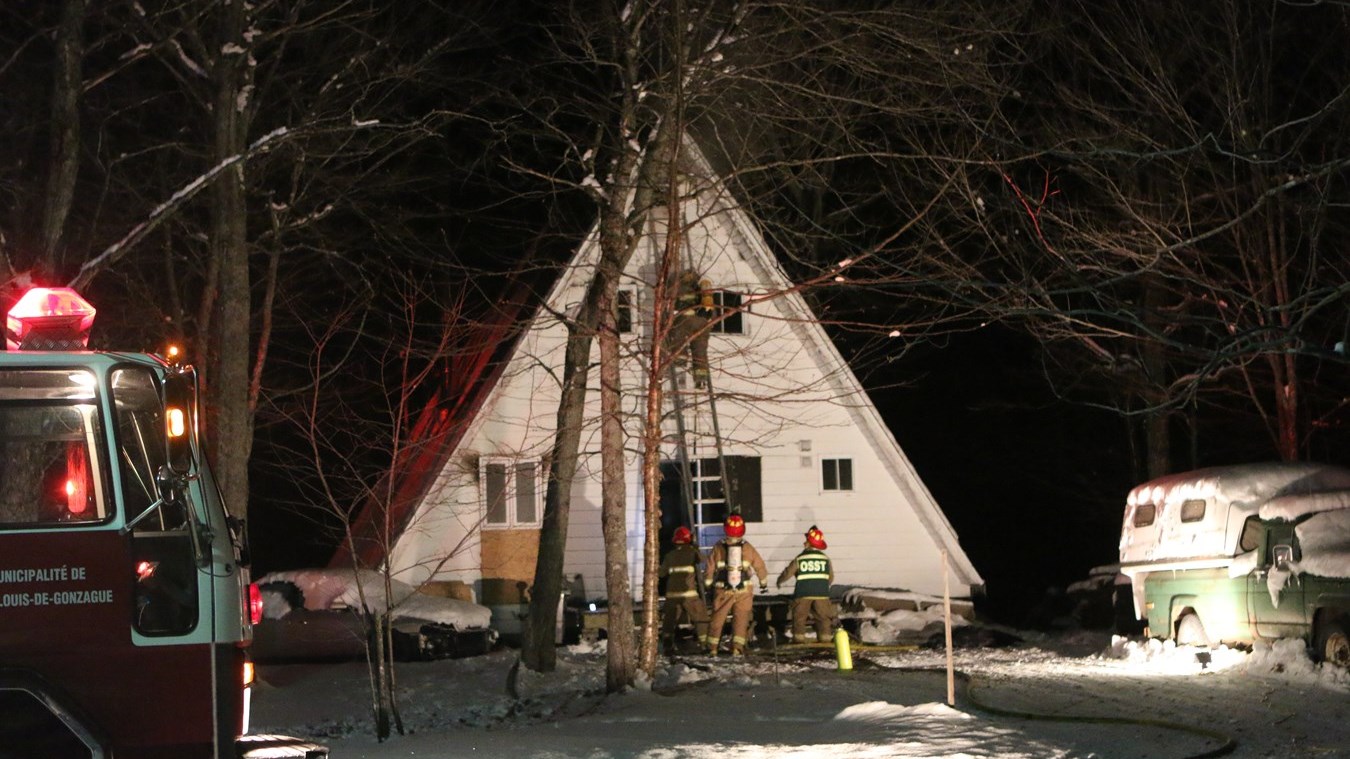 Incendie à Saint-Louis-de-Gonzague