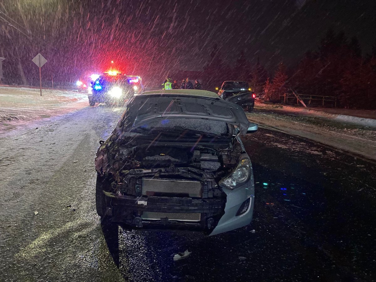 Trois véhicules impliqués dans un accident à Saint-Frédéric