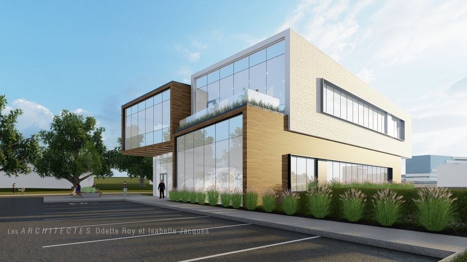 Projet pour un édifice commercial de deux étages