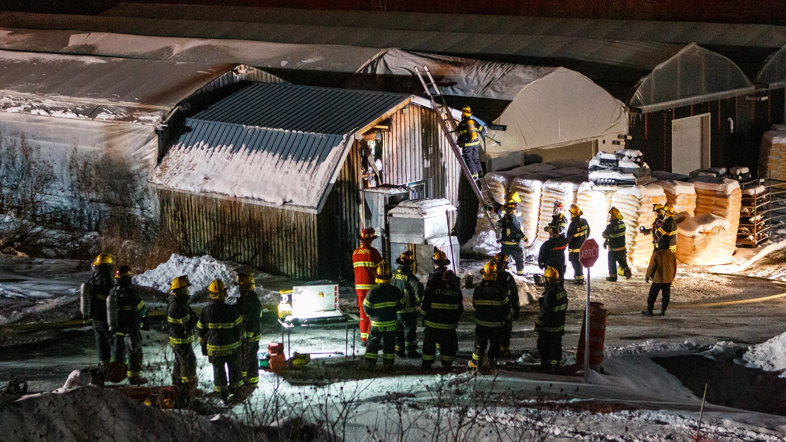 Début d'incendie aux Serres de Saint-Joseph hier soir
