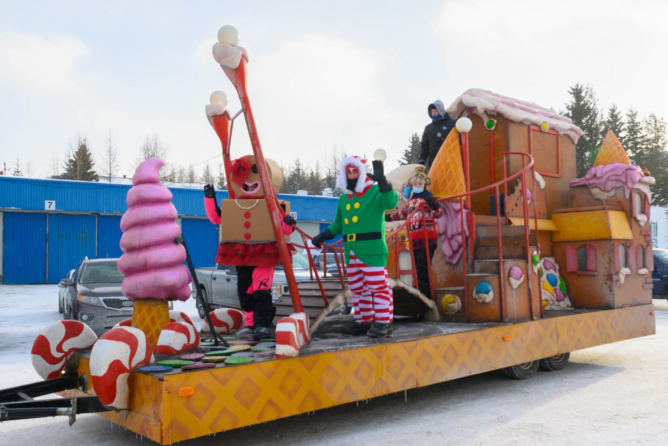 Défilé de chars allégoriques à Saint-Odilon