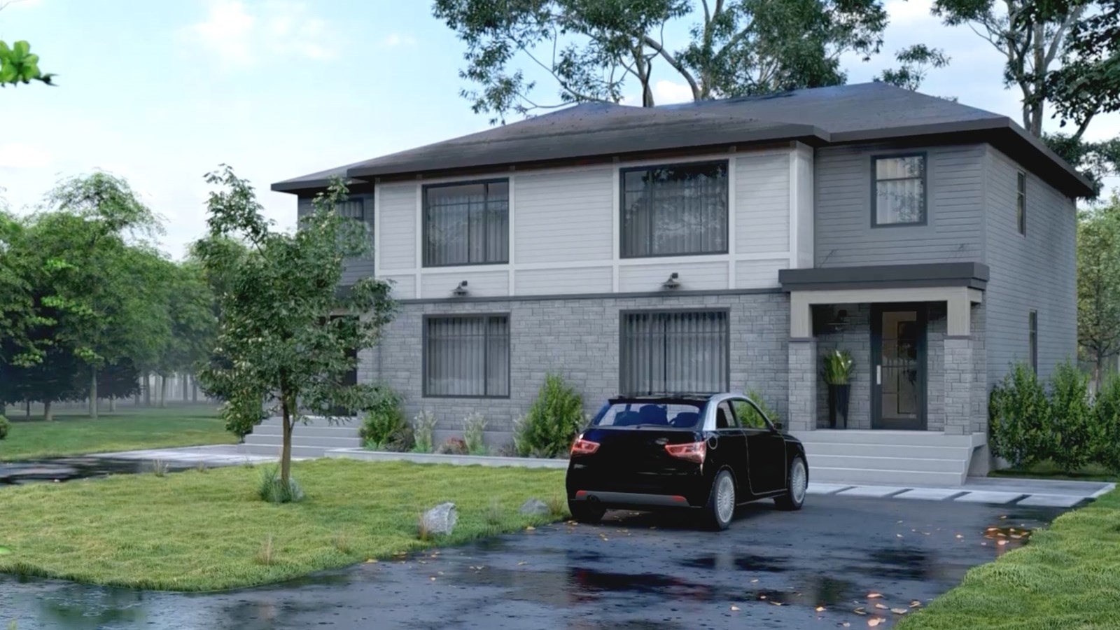 De la lumière et des matériaux naturels pour la Maison Moisson Beauce 2021