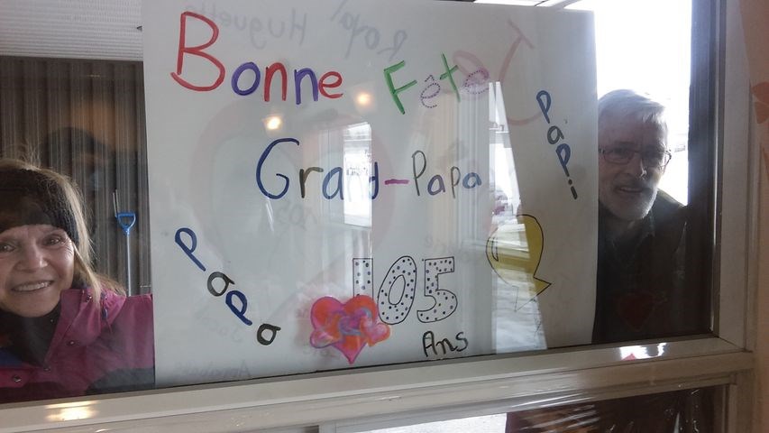 Normand DeLessard présente les 105 ans de Lucien Poulin en 2021