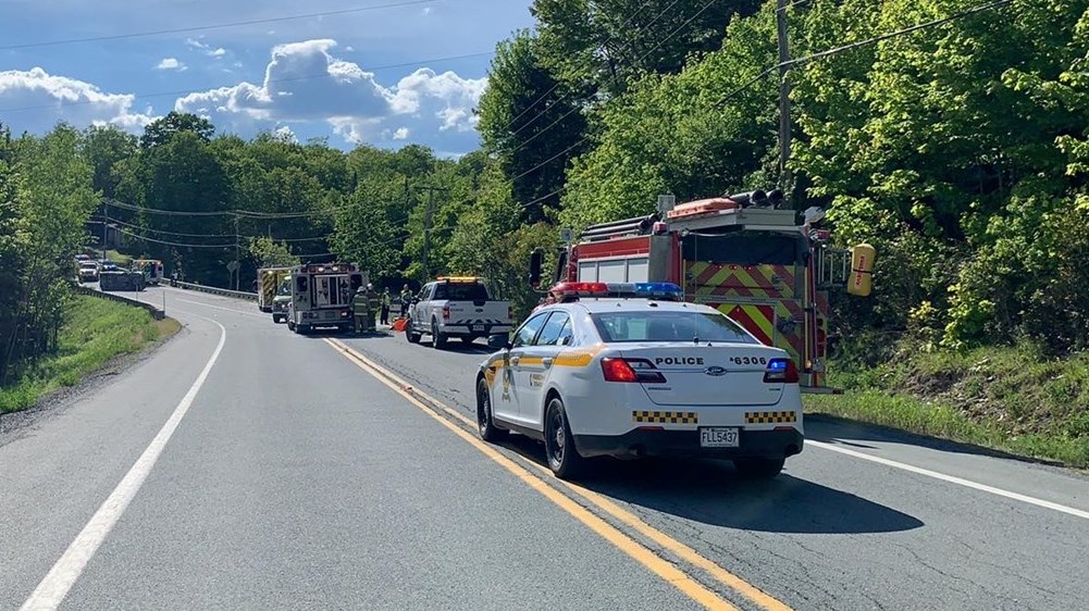 Face à face entre deux véhicules à Saint-Benoît-Labre