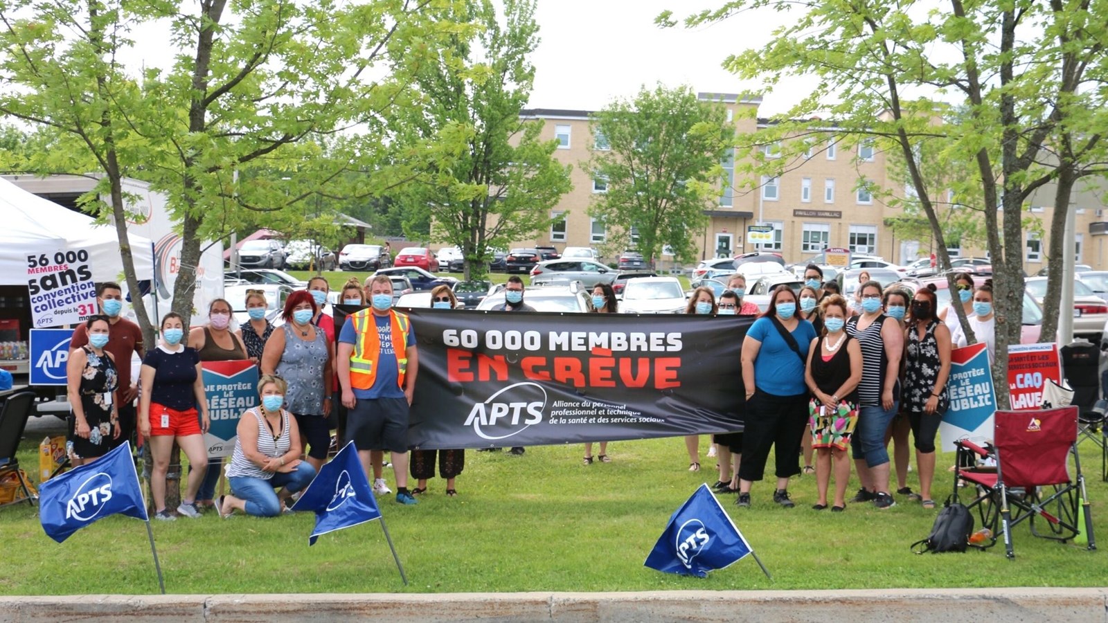 Grève des professionnels et des techniciens de la santé