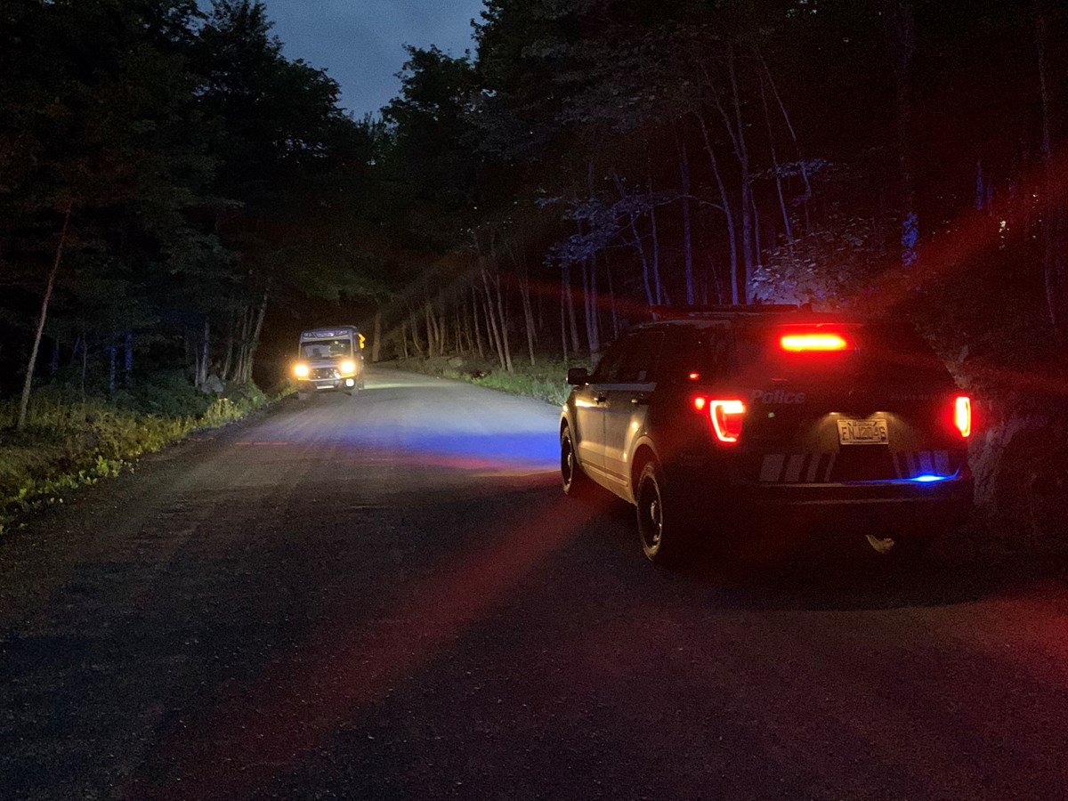 Accident de moto au Lac-Raquette