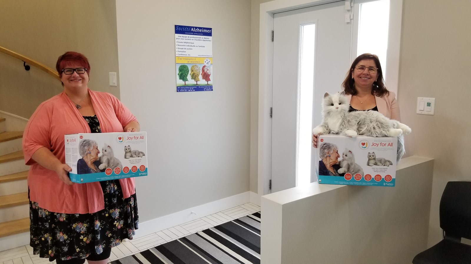 Des peluches thérapeutiques offert à la Société Alzheimer Chaudière-Appalaches