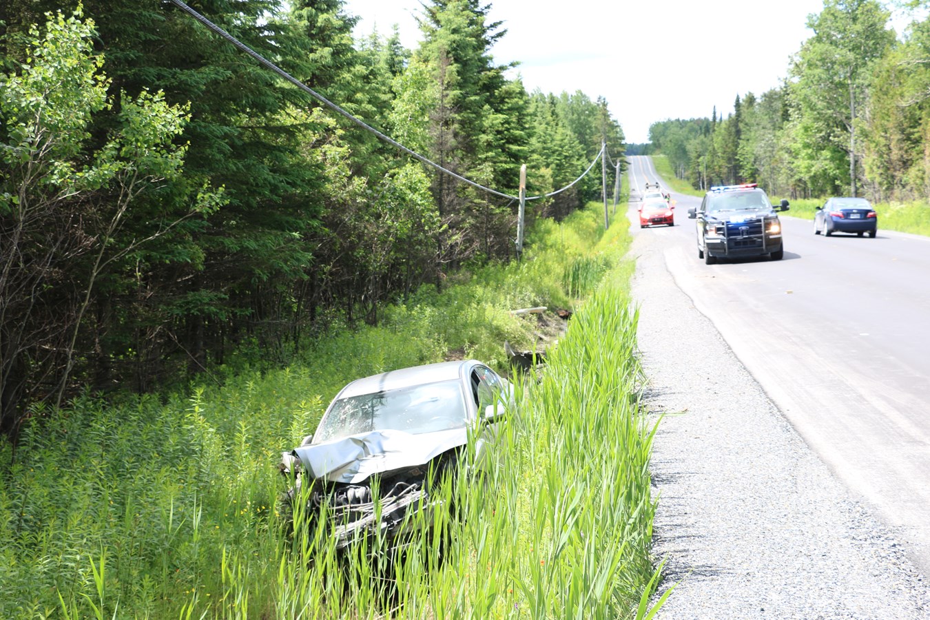 Sortie de route à Sainte-Rose-de-Watford