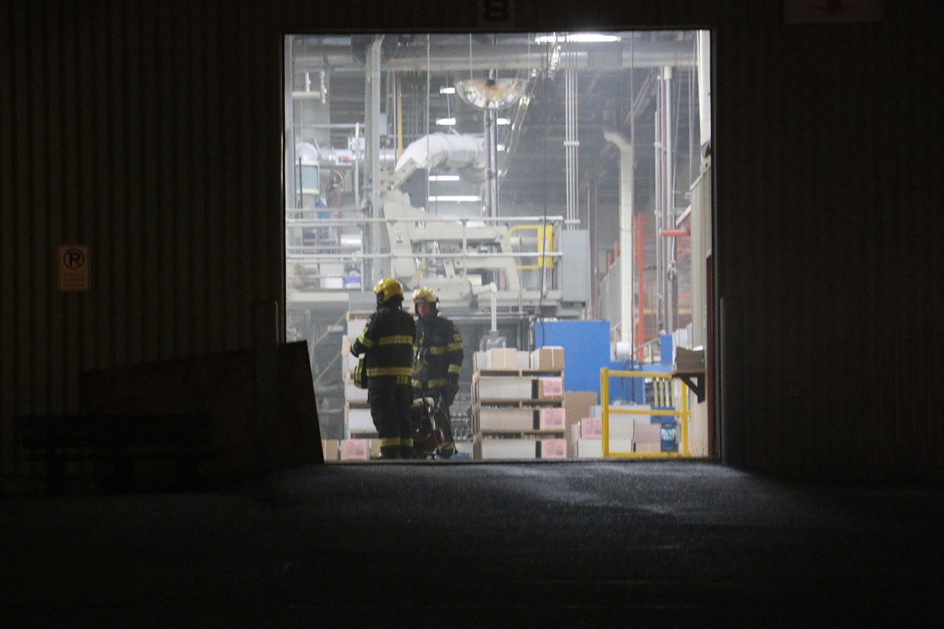 Début d'incendie chez Imprimerie Interglobe dans la nuit