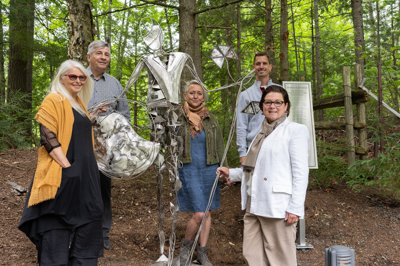 Deux nouvelles sculptures inaugurées au Lac-Poulin