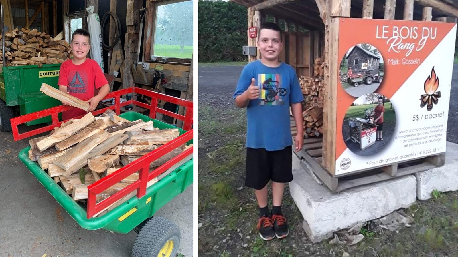 Les affaires vont bon train pour le jeune Malik de Saint-Benoît-Labre